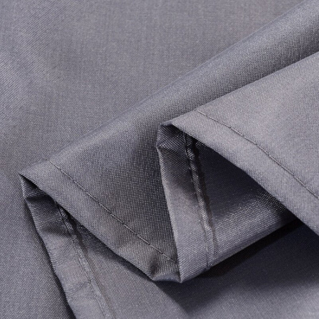 Ensfarvet mørkegråt badeforhæng i polyester