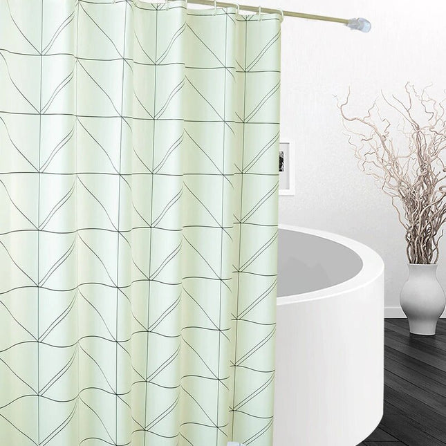 Premium badeforhæng med geometrisk mønster