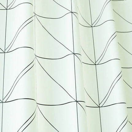 Premium badeforhæng med geometrisk mønster