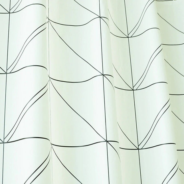 Premium badeforhæng med geometrisk mønster