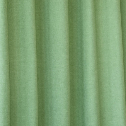 Ensfarvet badeforhæng i khaki grøn