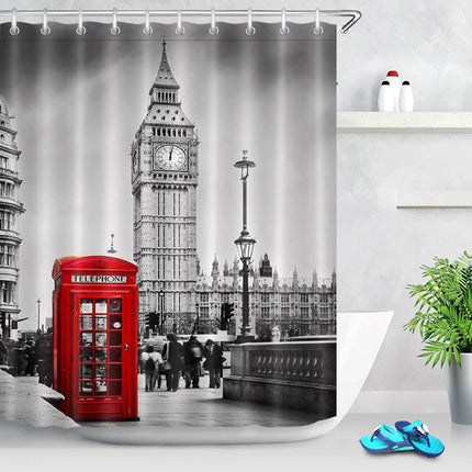London badeforhæng med Big Ben