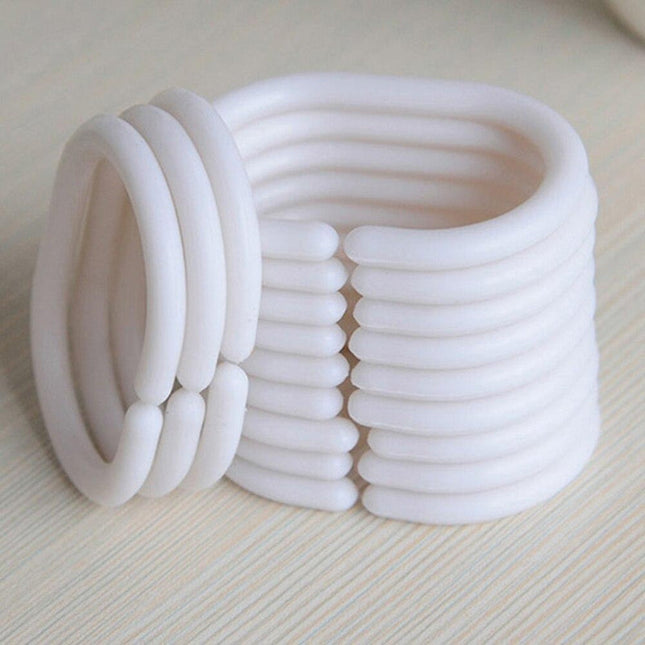 Ensfarvet badeforhæng i limegrøn farve