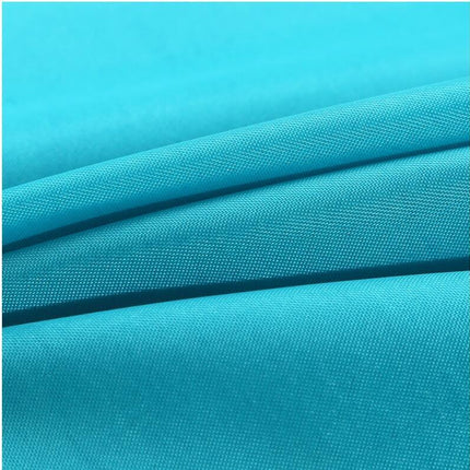 Ensfarvet turkisblåt badeforhæng vandtæt