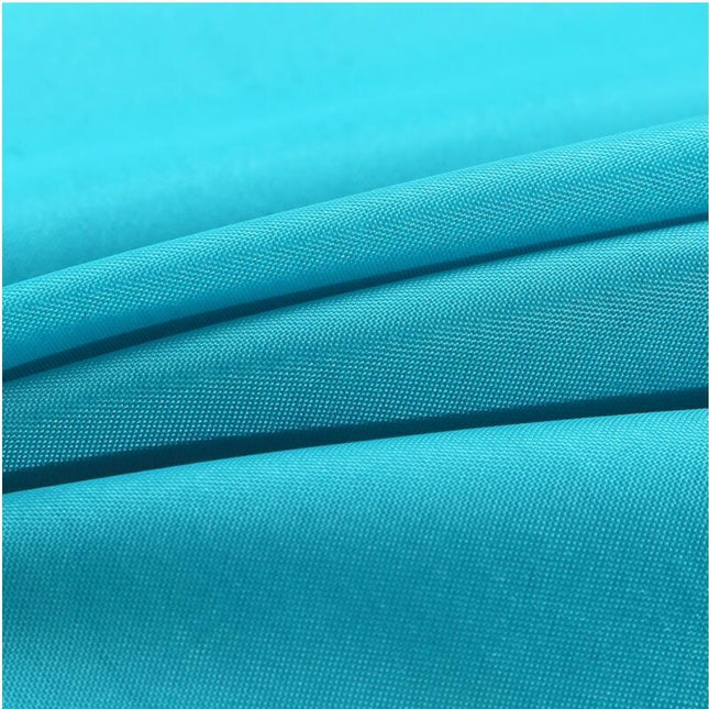 Ensfarvet turkisblåt badeforhæng vandtæt