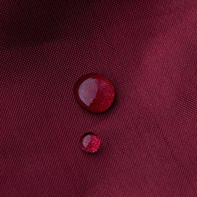 Ensfarvet bordeaux badeforhæng i polyester