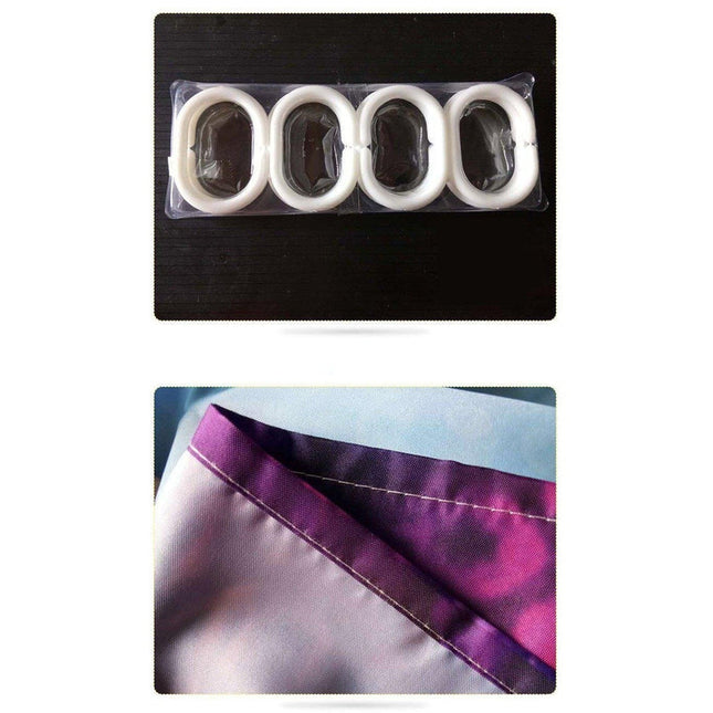 Badeforhæng med eventyrlig fe-silhuet