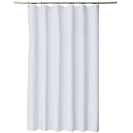 Klassisk hvidt stof badeforhæng vaskbart