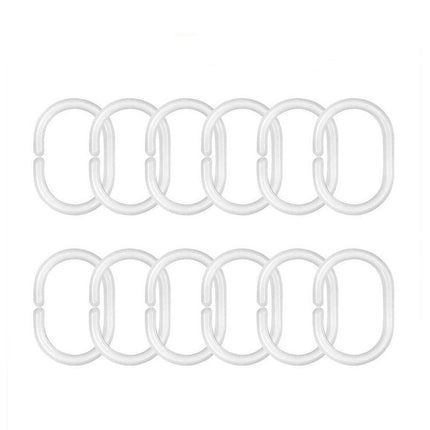 Hvidt badeforhæng med franske liljer