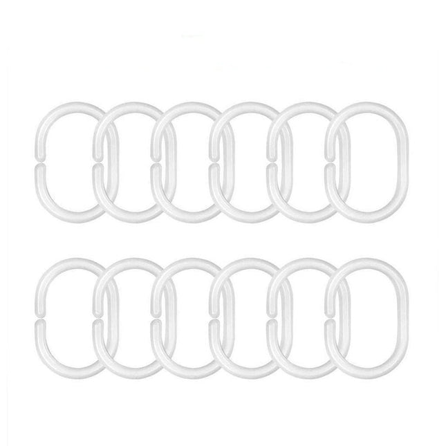 Hvidt badeforhæng med franske liljer