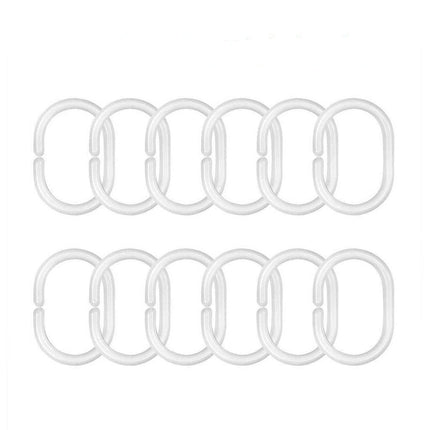 Perlemors effekt badeforhæng i pastelfarver