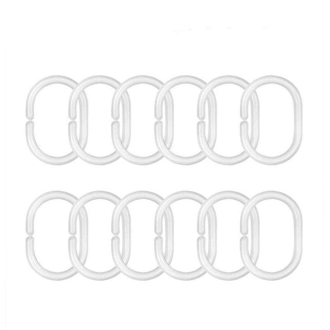 Perlemors effekt badeforhæng i pastelfarver