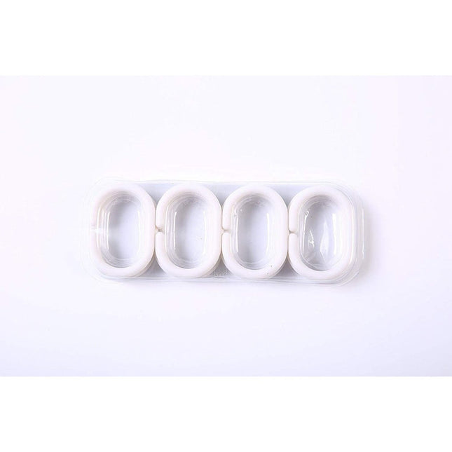 Badeforhæng med brunt marmor look