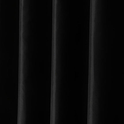 Ensfarvet sort badeforhæng til badeværelset