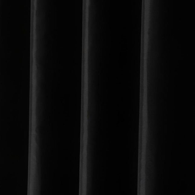 Ensfarvet sort badeforhæng til badeværelset