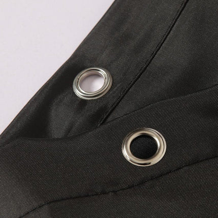 Ensfarvet sort badeforhæng til badeværelset