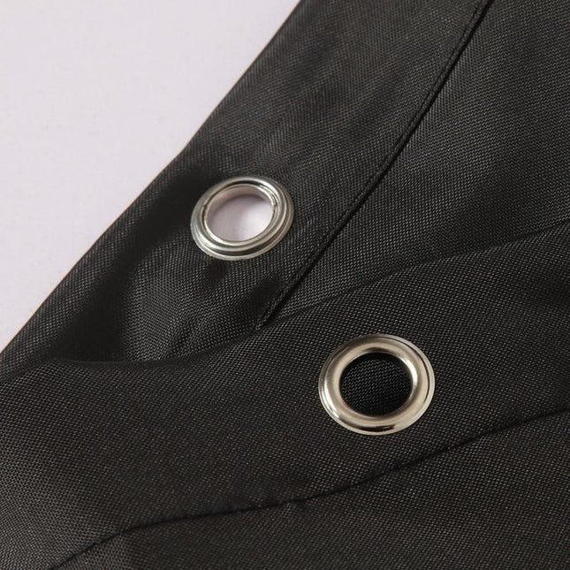 Ensfarvet sort badeforhæng til badeværelset