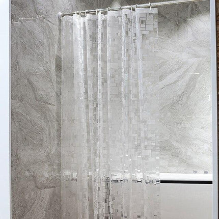 Gennemsigtigt PEVA badeforhæng med mønster