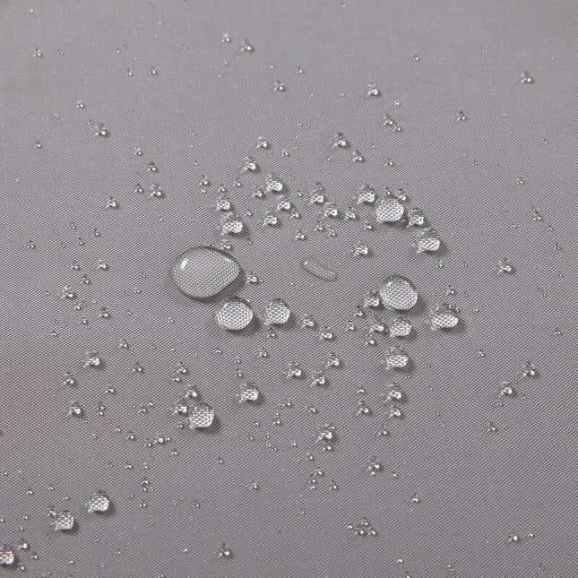 Ensfarvet gråt badeforhæng i polyester stof