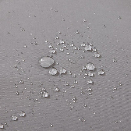 Ensfarvet gråt badeforhæng i polyester stof