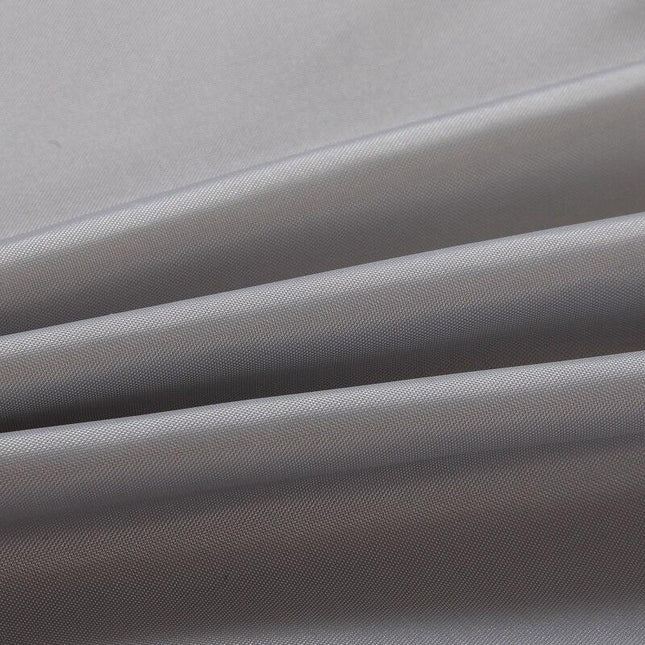 Ensfarvet gråt badeforhæng i polyester stof