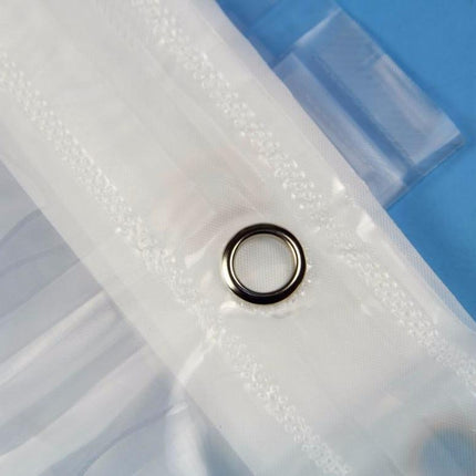 Gennemsigtigt badeforhæng skimmelafvisende med mønster