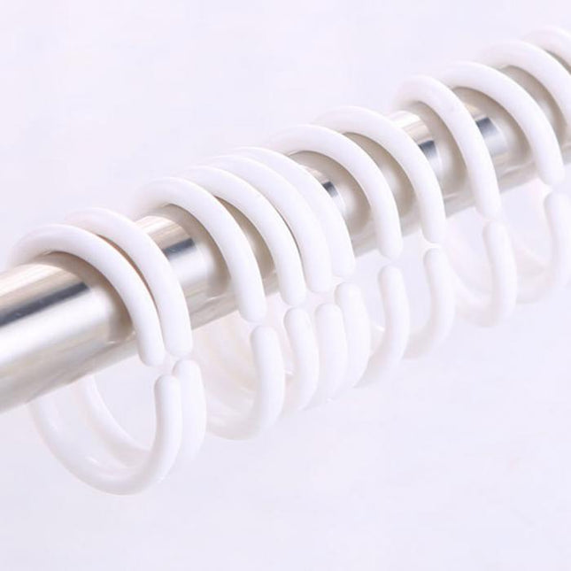 Gennemsigtigt badeforhæng med glitrende prikmotiv